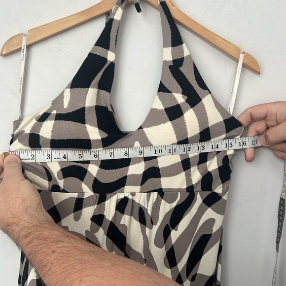 Tommy Bahama Chateau Fringe Halter Maxi Dress Sz Med 🦋 - Picture 10 of 12